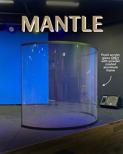 Front view of the PTM Mantle drum shield.